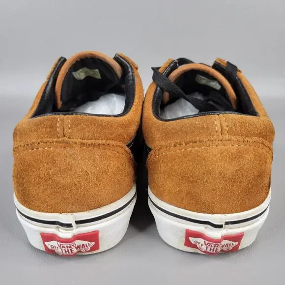 Vans Old Skool Skate Shoe Sneaker Lace Up Low Top Suede 500714 Brown Women's 5.5 - Picture 6 of 9